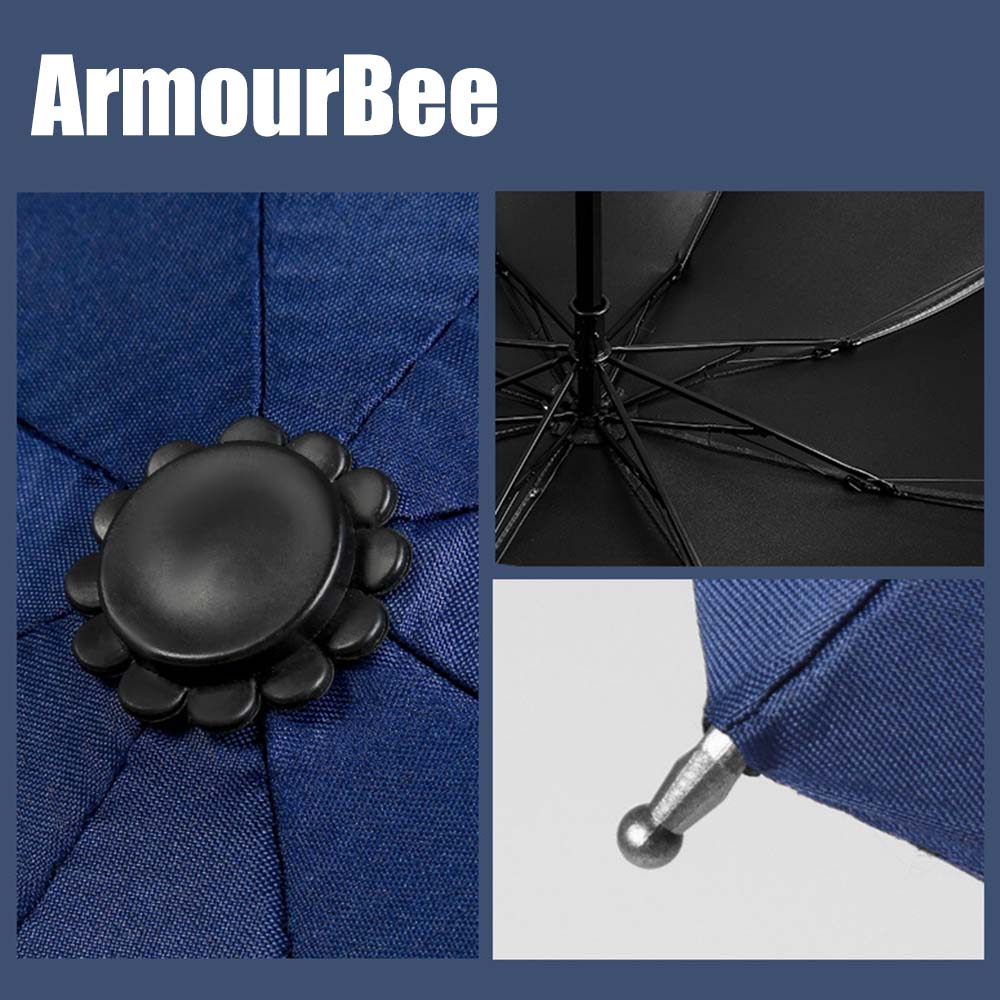 ArmourBee Sun and rain dual-use sunscreen sunshade folding umbrella for men and women double umbrella